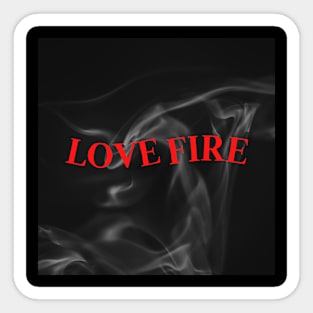 love fire Sticker